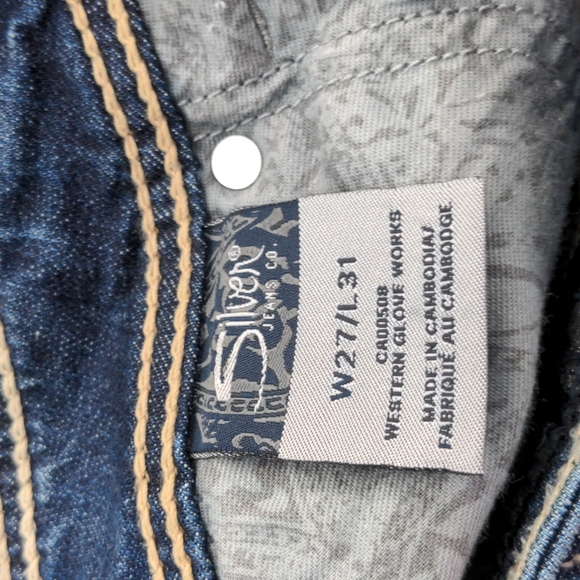 Silver Suki 17" Surplus Jeans 27 - Picture 4 of 7